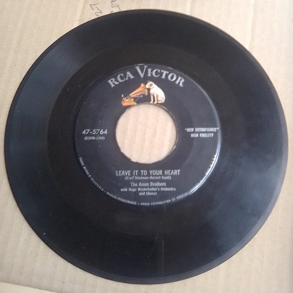 The Ames Brothers old Vintage 45's